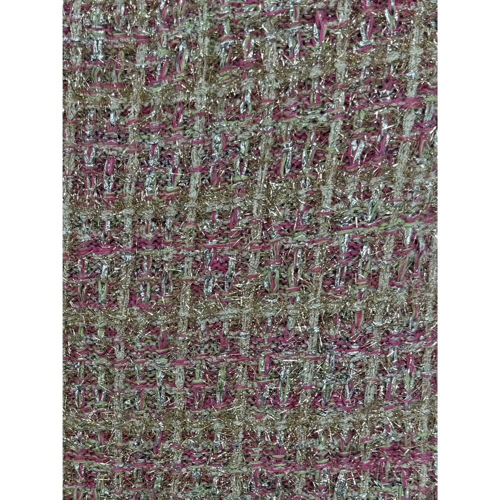 Zara Metallic Tweed Strapless Maxi Dress | Pink Multi | Small - Picture 11 of 11